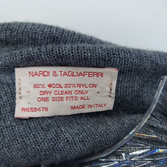 Nardi & Tagliaferri Wool-Blend Cape/Shawl  open cardigan one size - Picture 5 of 10